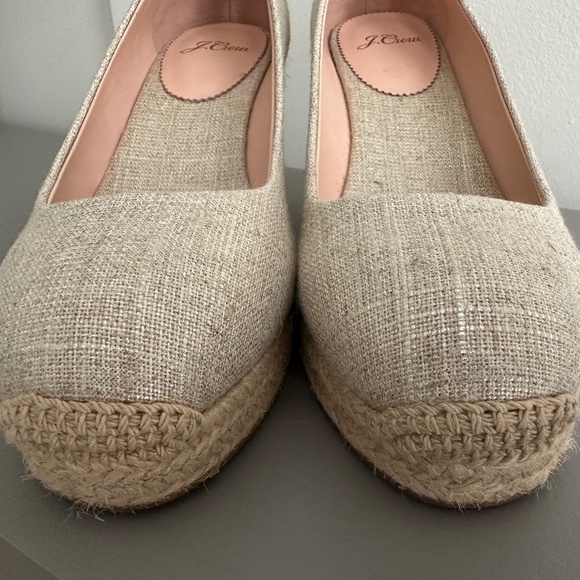 J CREW Seville Canvas Espadrille Wedges - Picture 7 of 8